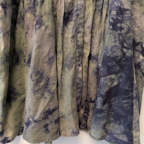 Boho Tie-Dye Tunic Blouse | Cottagecore Peasant Top Size‎ Medium Whimsigoth - Picture 8 of 15